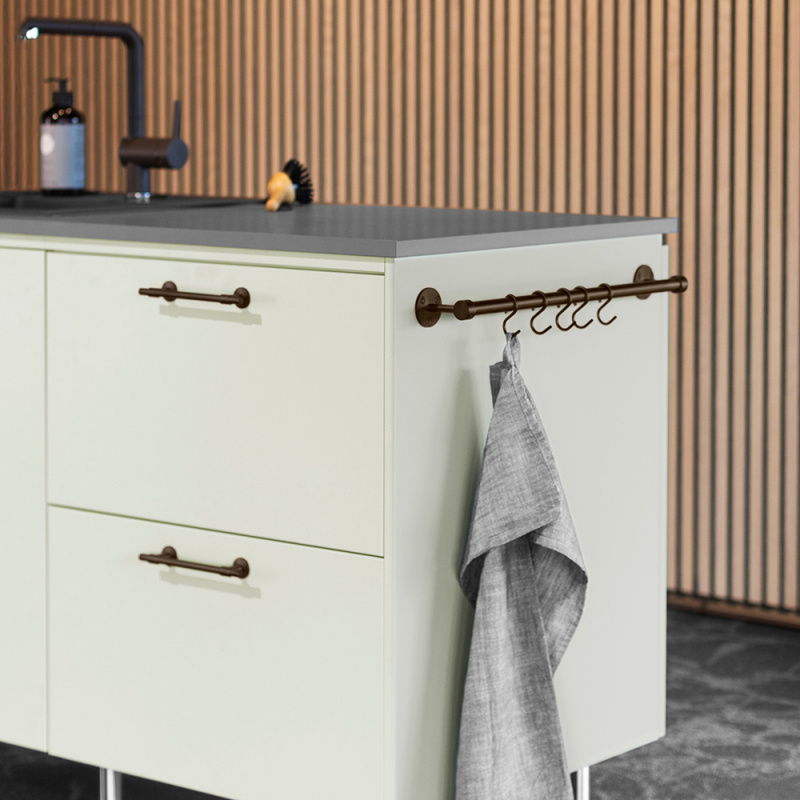 Hooks Kitchen railing Aveny - 5-p - Burnished brass