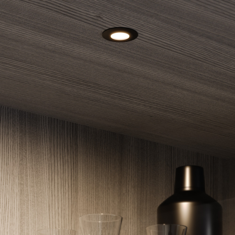 Minispotlight Pixel - Stainless steel look