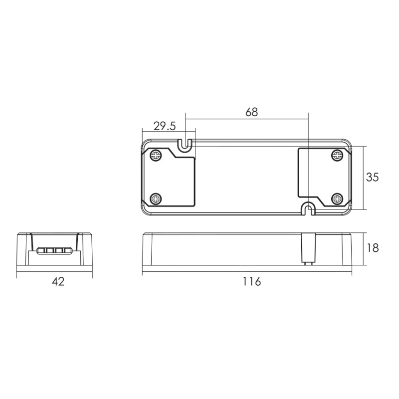 LED-control Push-dim/Dali C5AD
