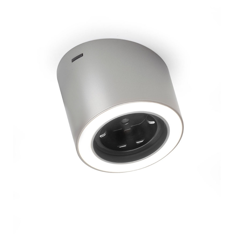 LED-spot Unika - Power socket - Stainless steel