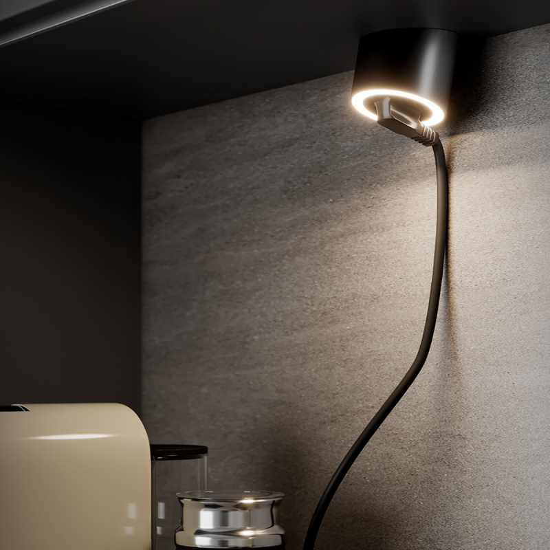 LED-spot Unika - Power socket - Stainless steel