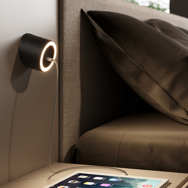 LED-spot Unika - 2xUSB - Stainless steel