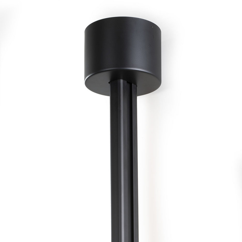 Bathroom mirror IO with lighting and shelves - Black