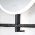 Bathroom mirror IO with lighting and shelves - Black Bathroom mirror IO with lighting and shelves - Black