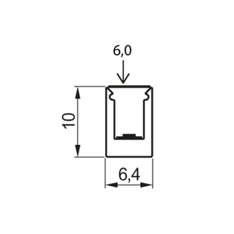 LED-profile LD8104 - Black