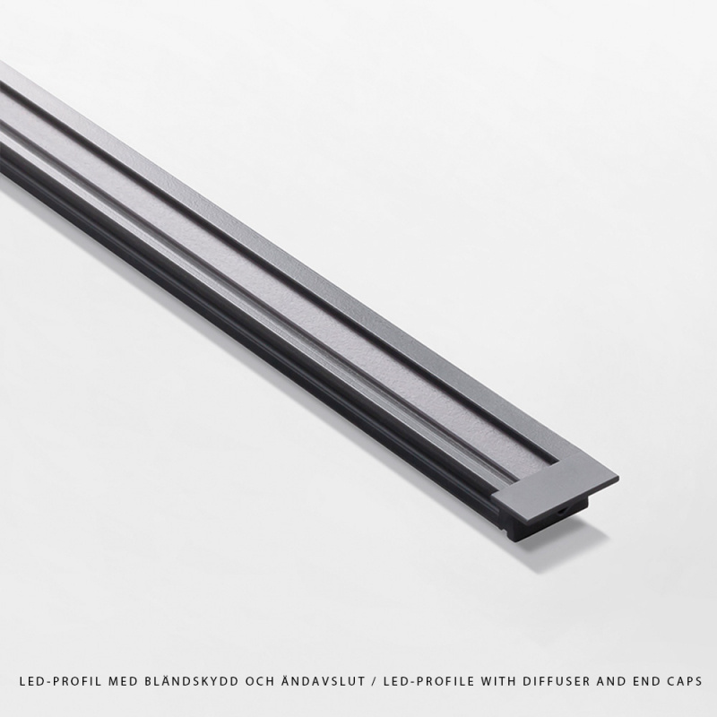 LED-profile 8112 - Black