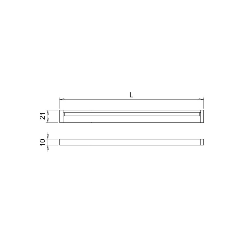LED-profile Blade - Aluminium