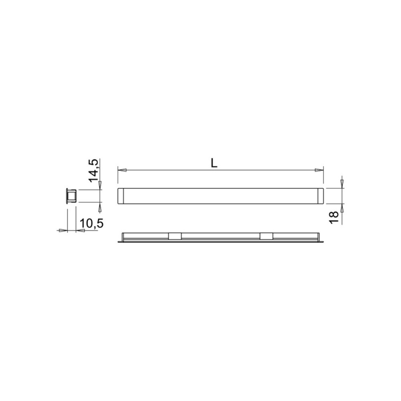 LED-profile Micy - Aluminium