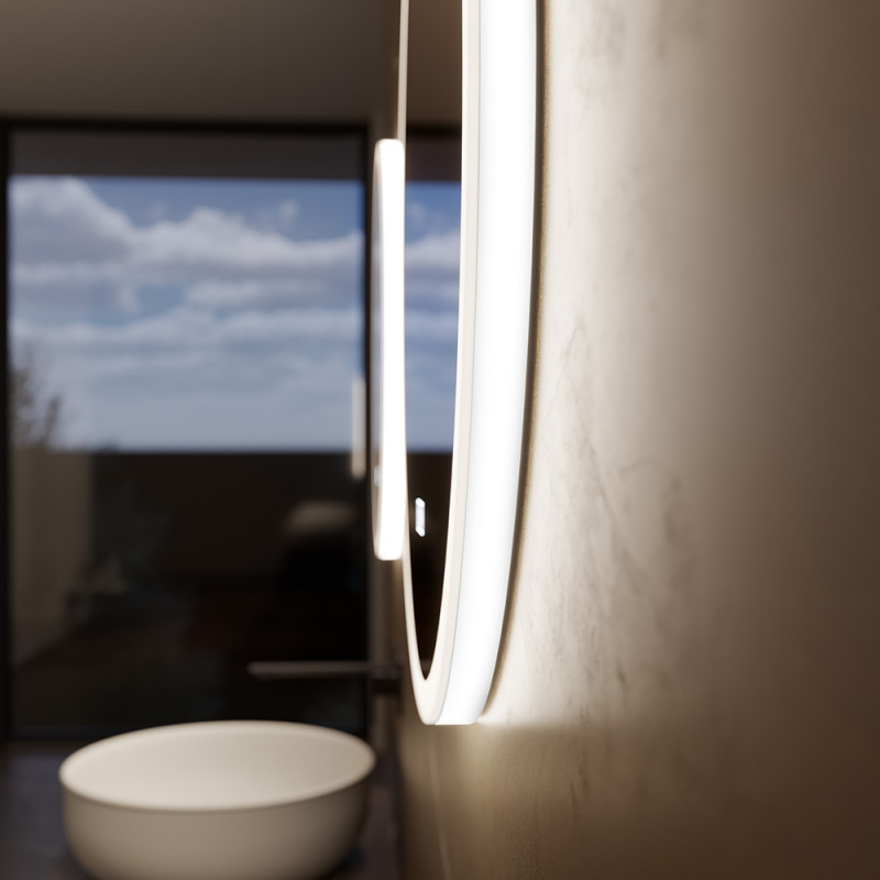 Mirror wall mounted IO D-M 