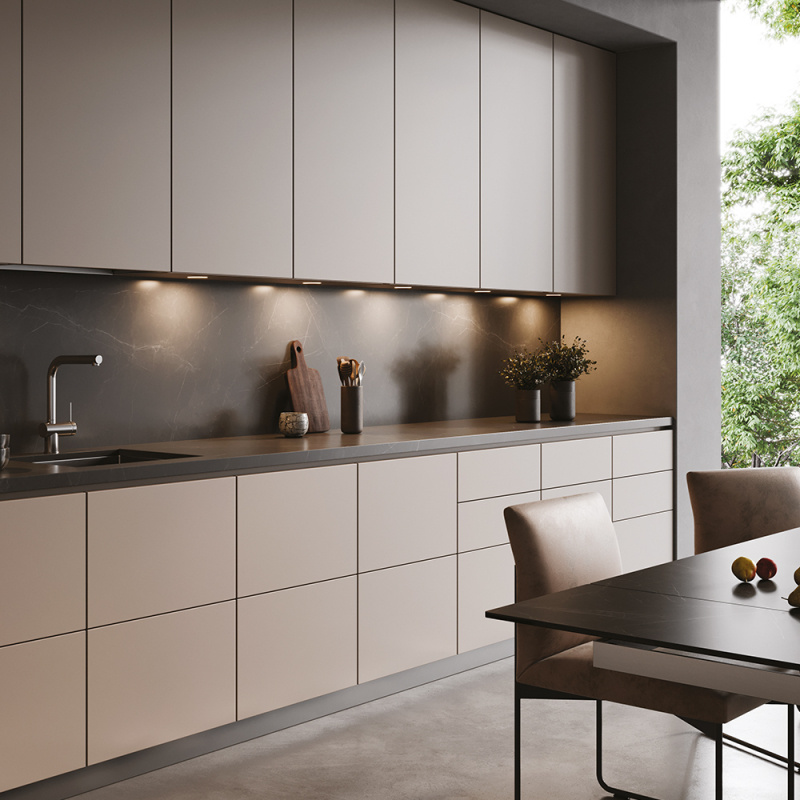 LED-spot Holl D-M with lid - Stainless steel