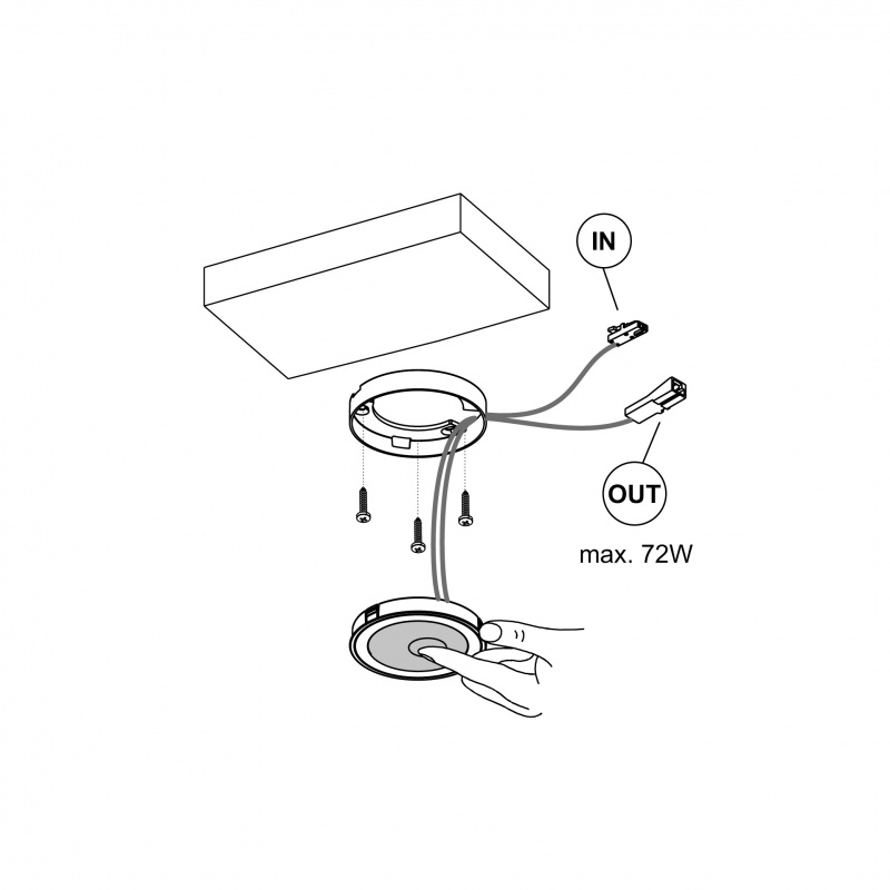 LED-spot Holl TDM D-M surface mounted