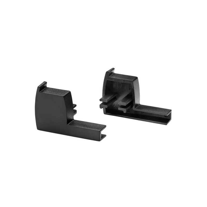 End caps Tuby - Black - 2-pack