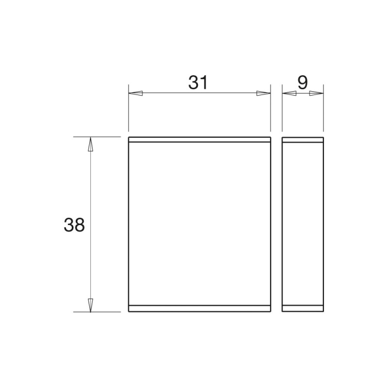 IR-Sensor Dotti IR FW - Aluminium