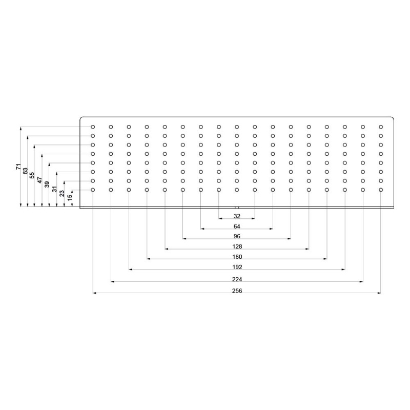 Drill template for knobs and handles - Transparent