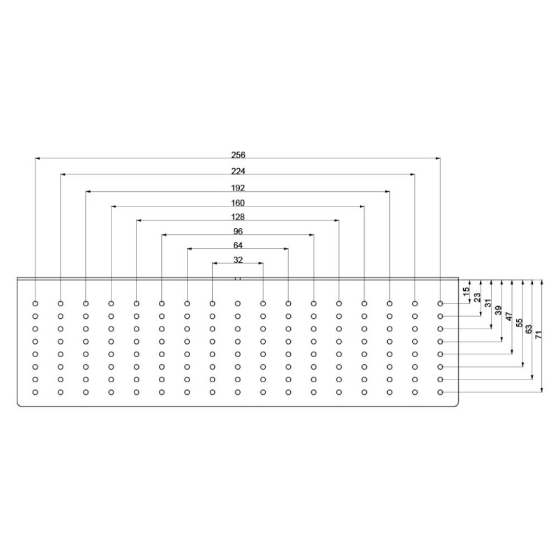 Drill template for knobs and handles - Transparent