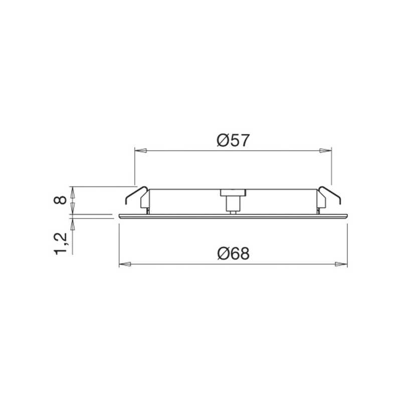 LED-spot Atom - Black