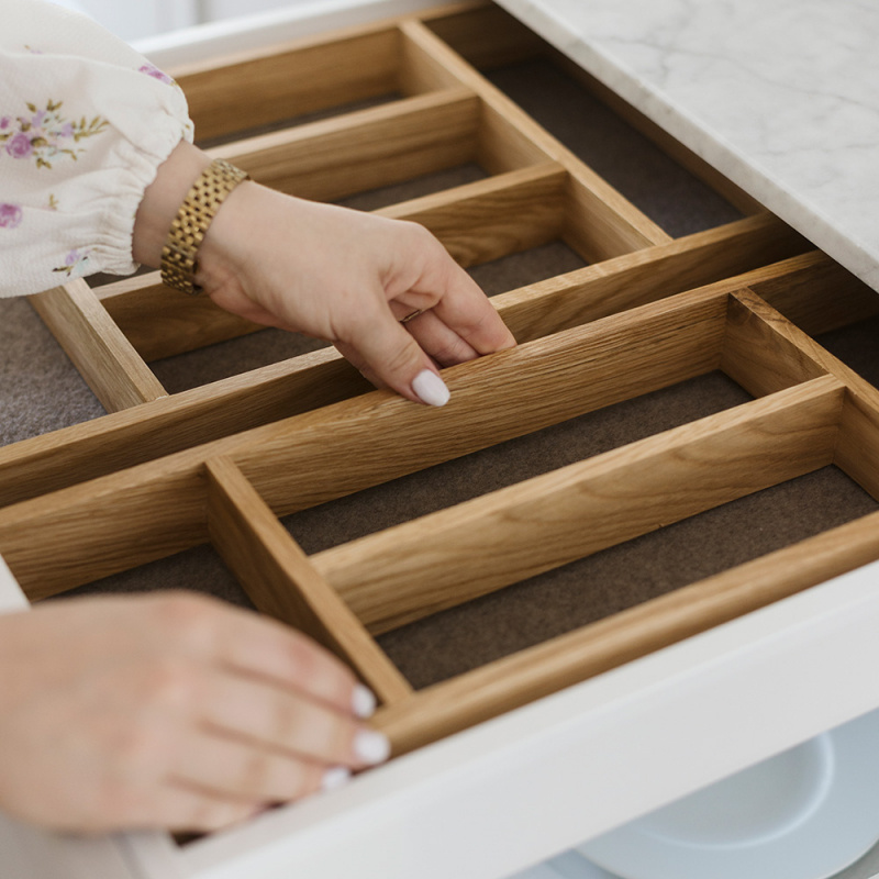 Cutlery insert Robur - Oak
