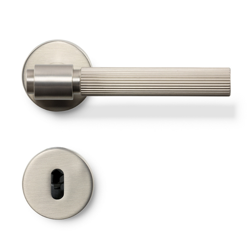 Door handle Helix 200 Stripe - Stainless steel look