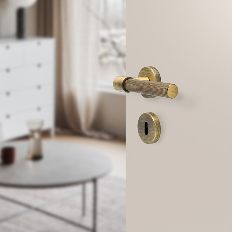 Door handle Helix 200 - Antique bronze