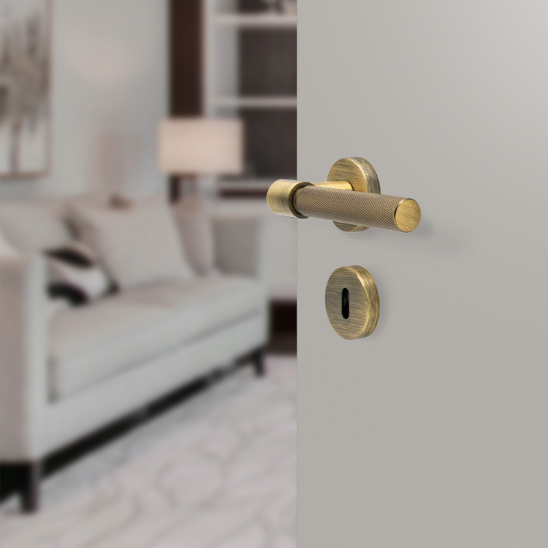 Door handle Helix 200 - Antique bronze