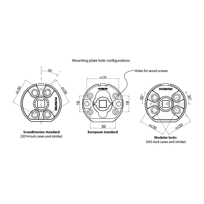 Door handle Sintra - Matt Black