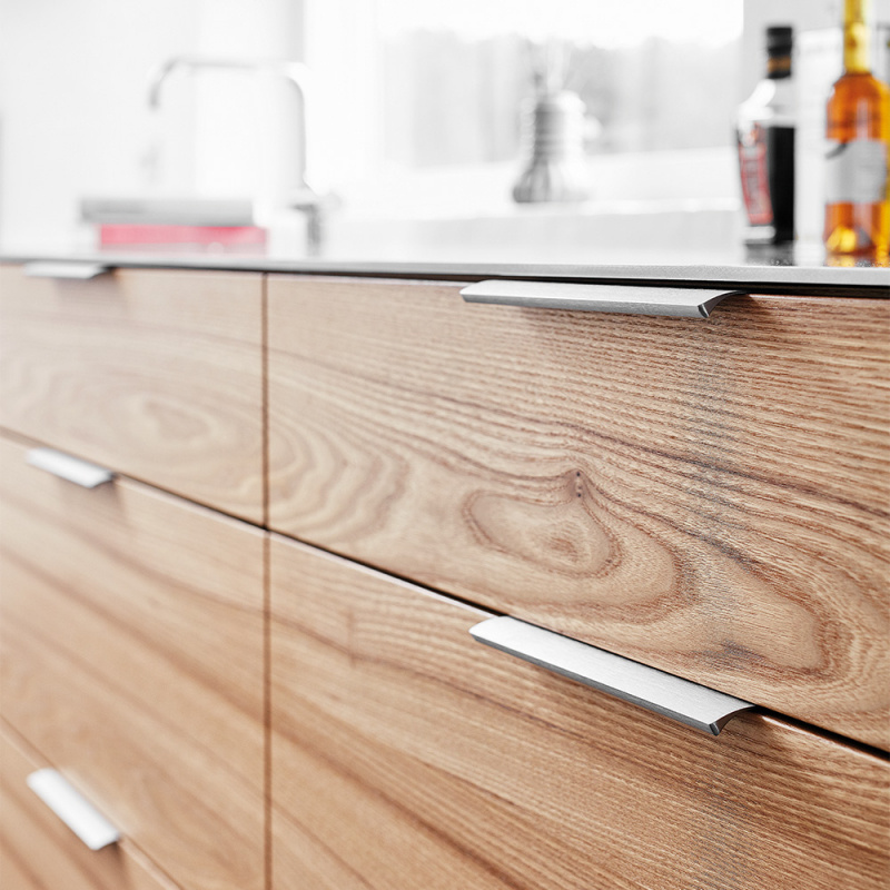 Profile handle Edge Straight - Stainless steel look