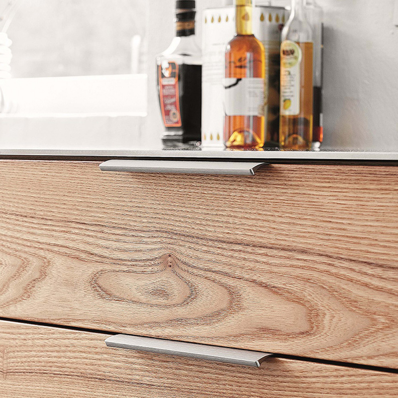 Profile handle Edge Straight - Stainless steel look