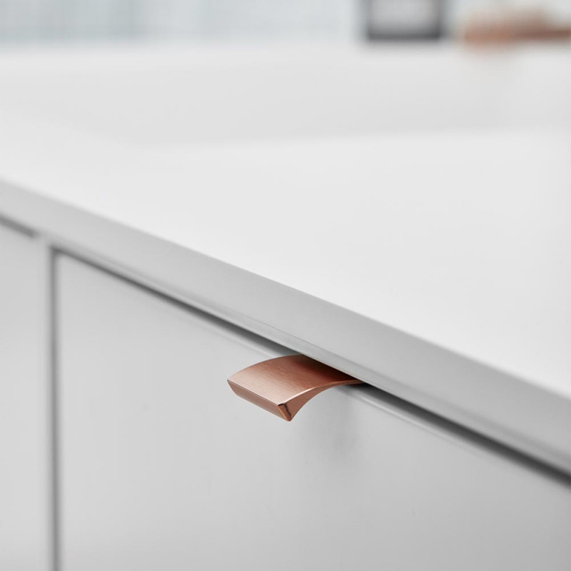 Profile handle Edge Straight - Brushed copper