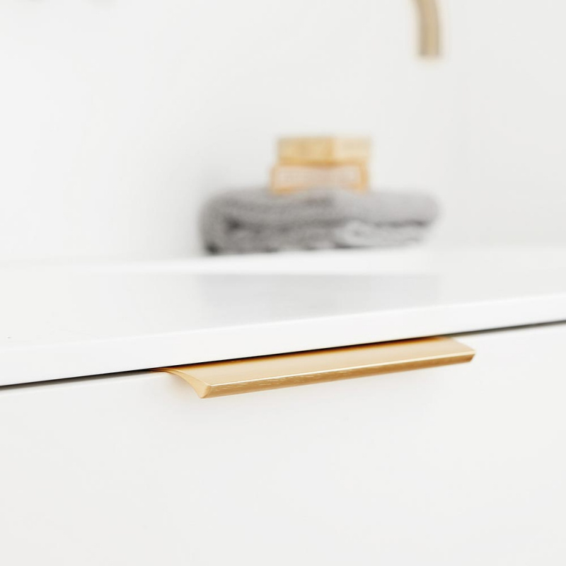 Profile handle Edge Straight - Brushed brass