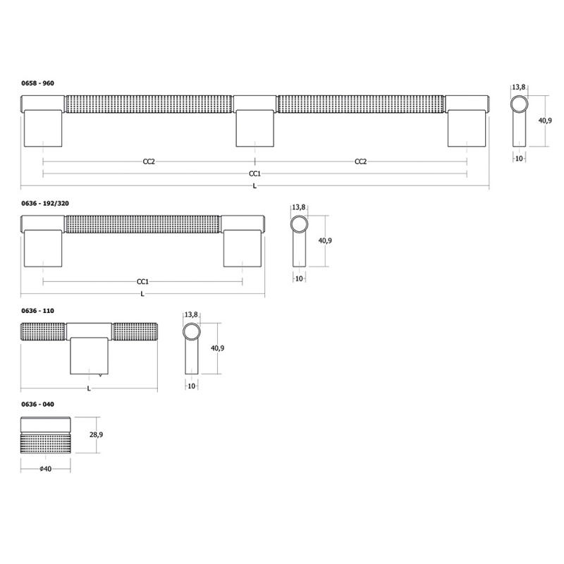 Handle Point - Brushed black