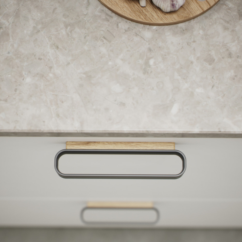 Handle Race - Oak/stainless steel look