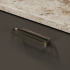 Handle Race - Dark stained oak/brushed brass Handle Race - Dark stained oak/brushed brass