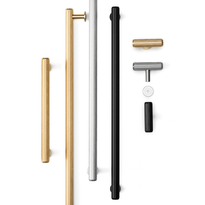 Handle Rille - Stainless steel look