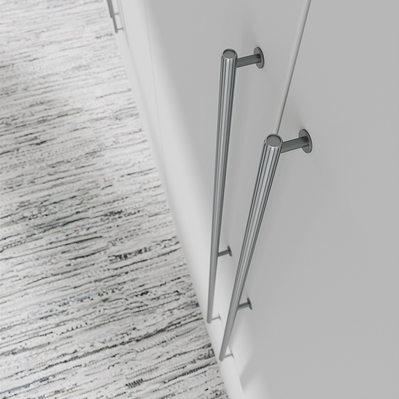 Handle Rille - Stainless steel look
