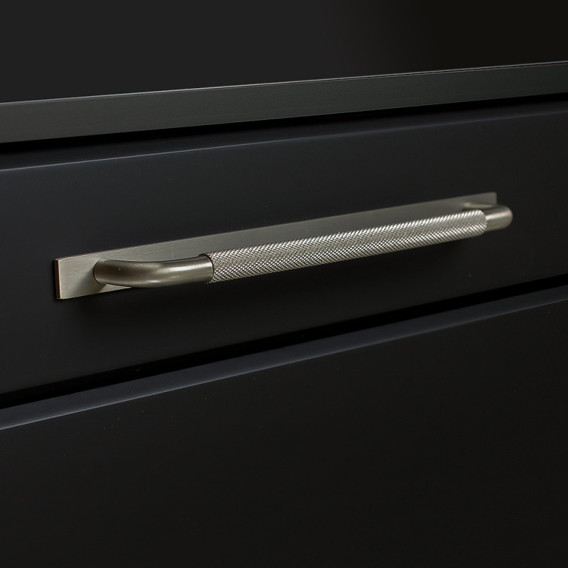 Handle Helix - Back plate - Stainless steel look