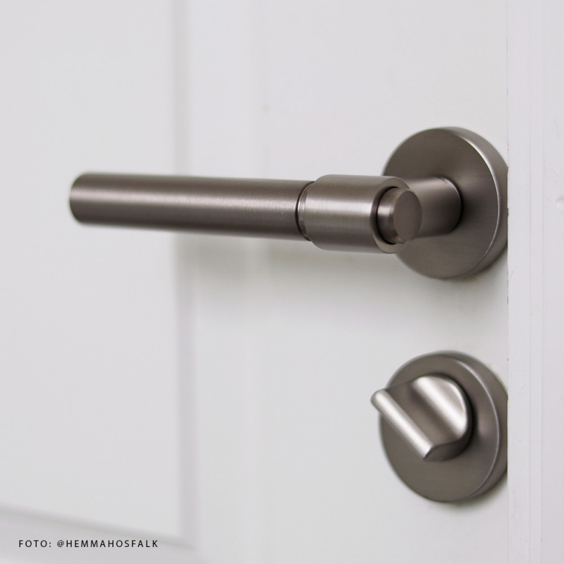Door handle Helix 200 Plain - Stainless steel look