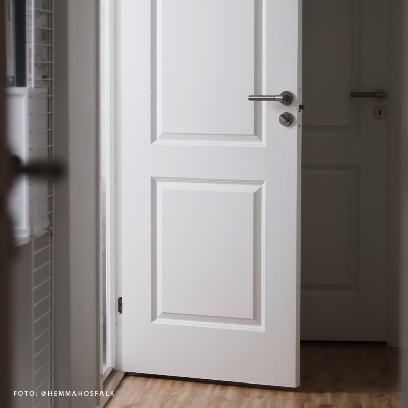 Door handle Helix 200 Plain - Stainless steel look