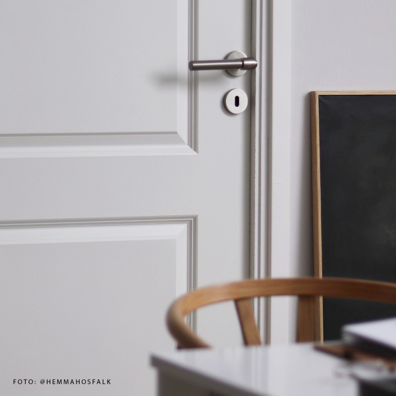 Door handle Helix 200 Plain - Stainless steel look