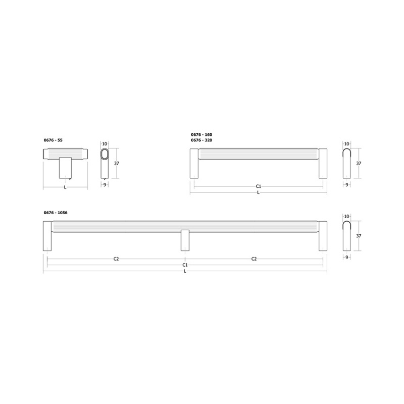 Handle Brooklyn - Brushed black