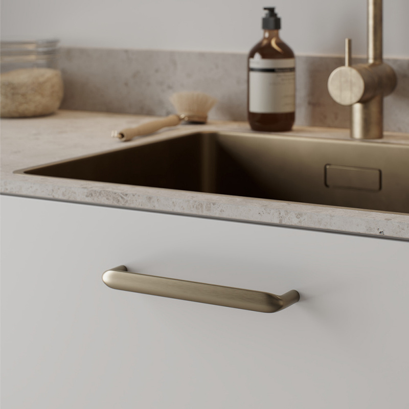 Handle Cobra - Brushed brass