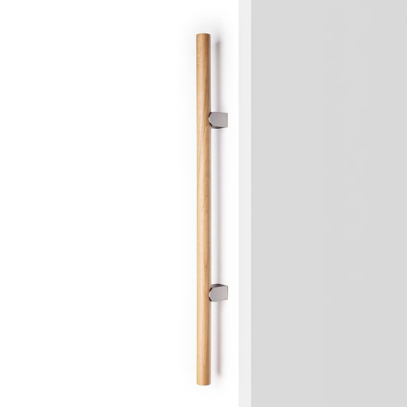 Handle Kumo Wood - Oak/stainless steel look