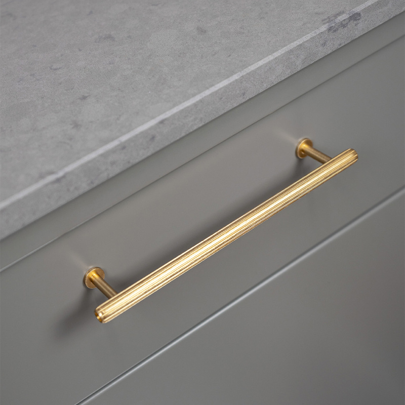 Handle Rille mini - Brushed brass
