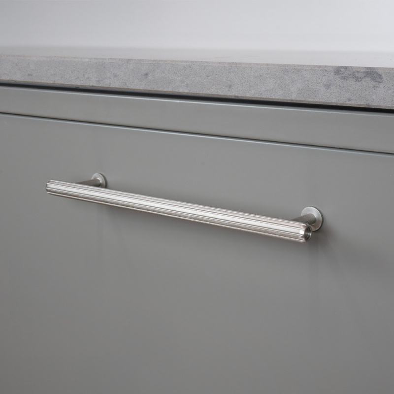 Handle Rille mini - Stainless steel look