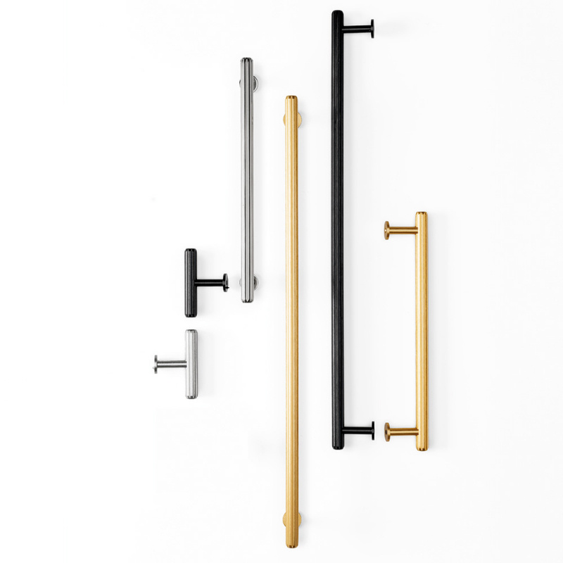 Handle Rille mini - Stainless steel look