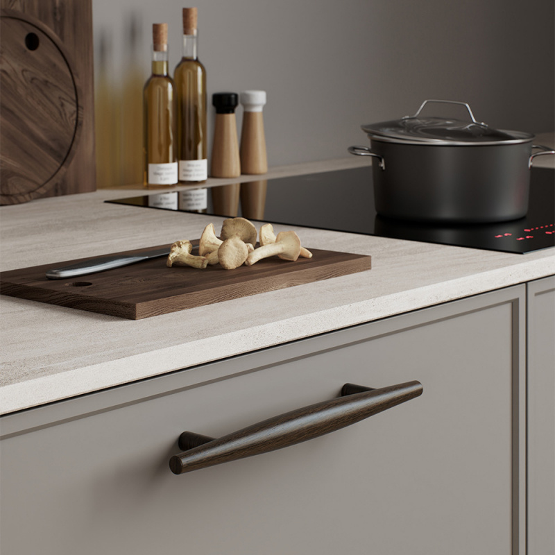 Handle Tide - Dark-stained oak