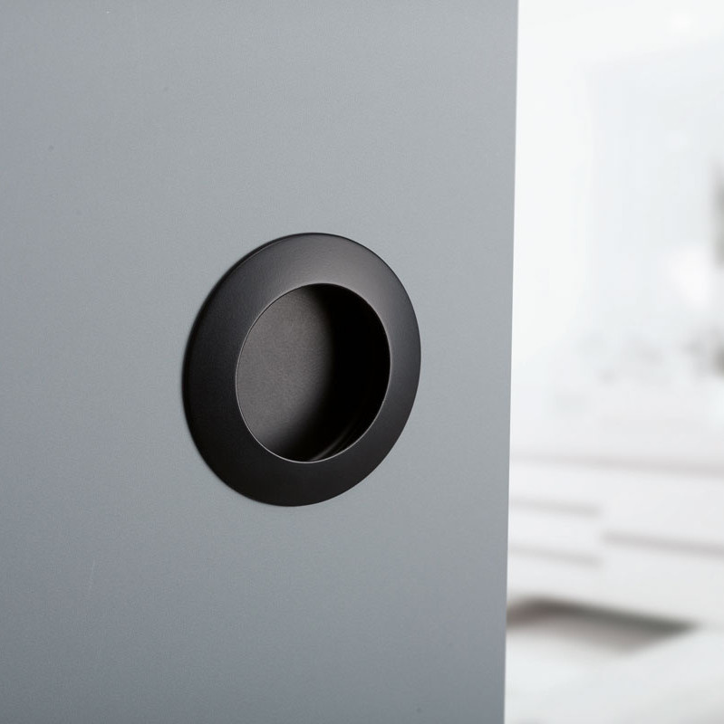Recessed handle Hollow - Matt black