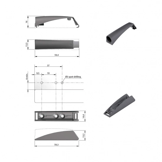 Door Opener K-Push - Complete - Magnet