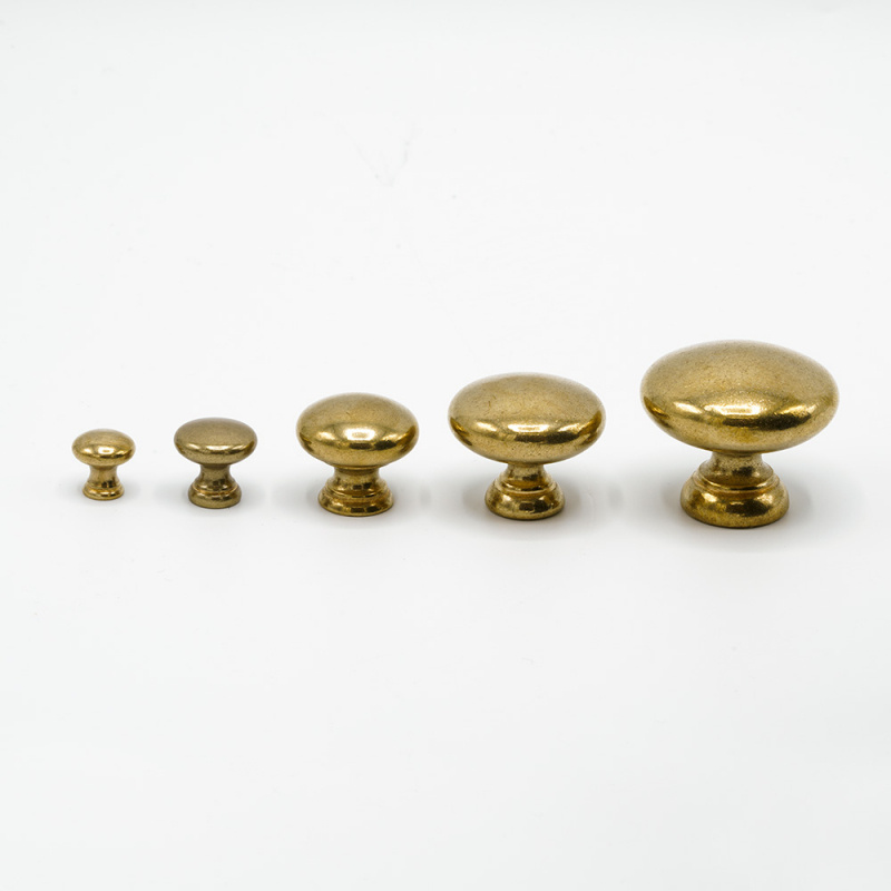 Knob 411 - Untreated Brass