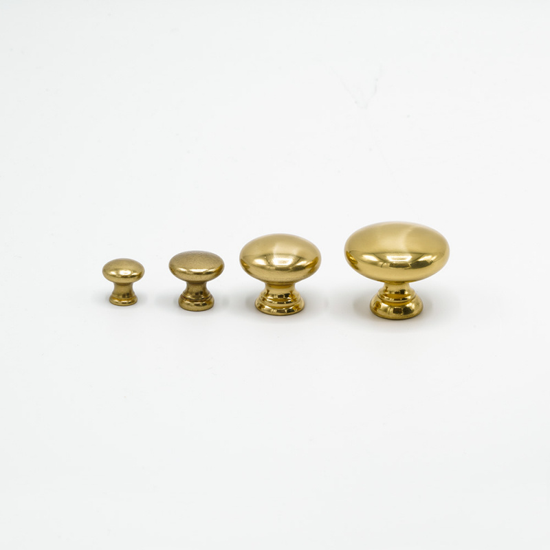 Knob 411 - Polished Brass