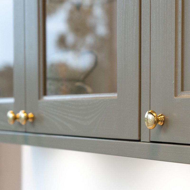 Knob 411 - Polished Brass